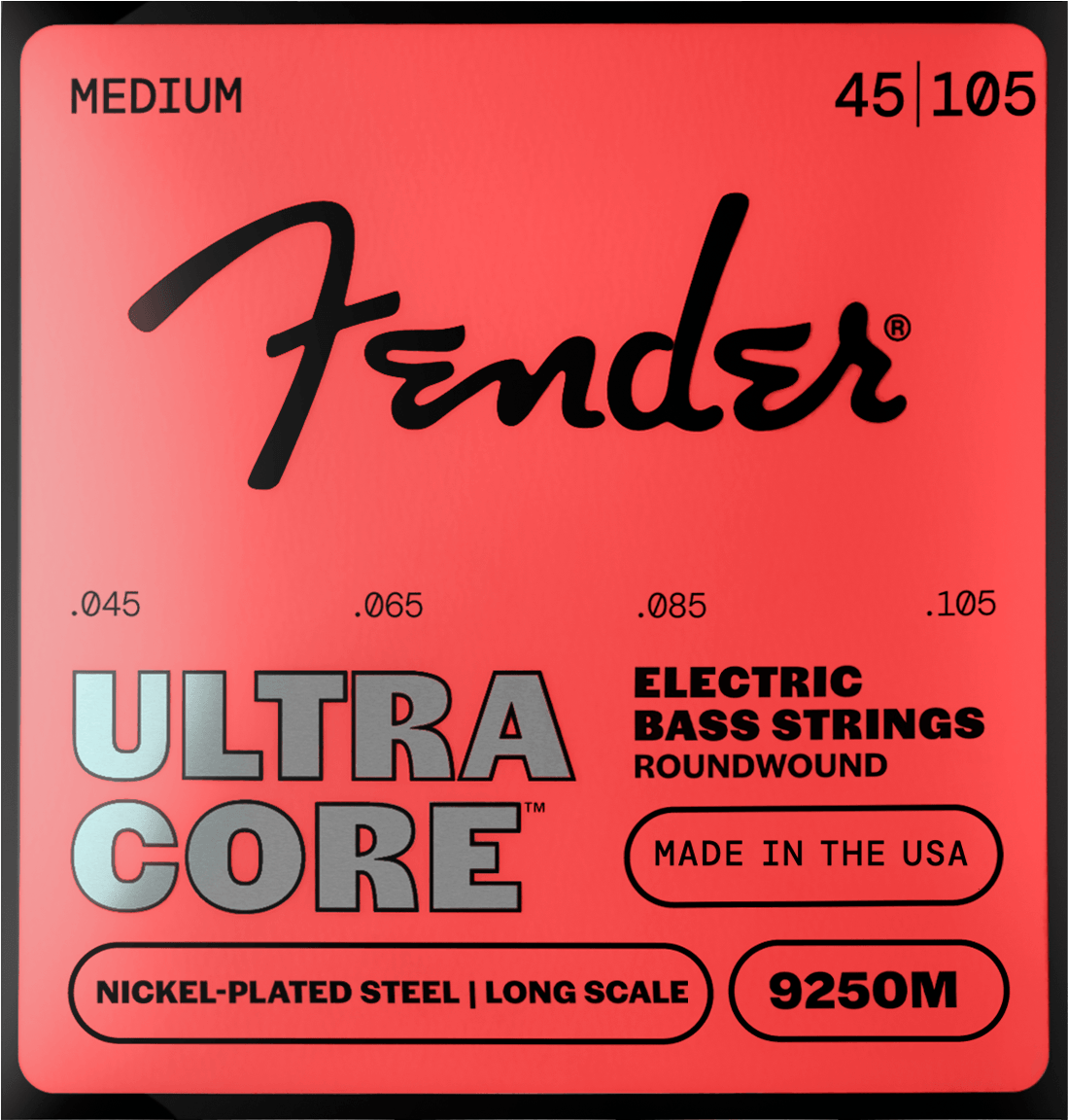 Fender F-9250M UltraCore 9250 Nickel-Plated Steel basgitaarsnaren 45-105