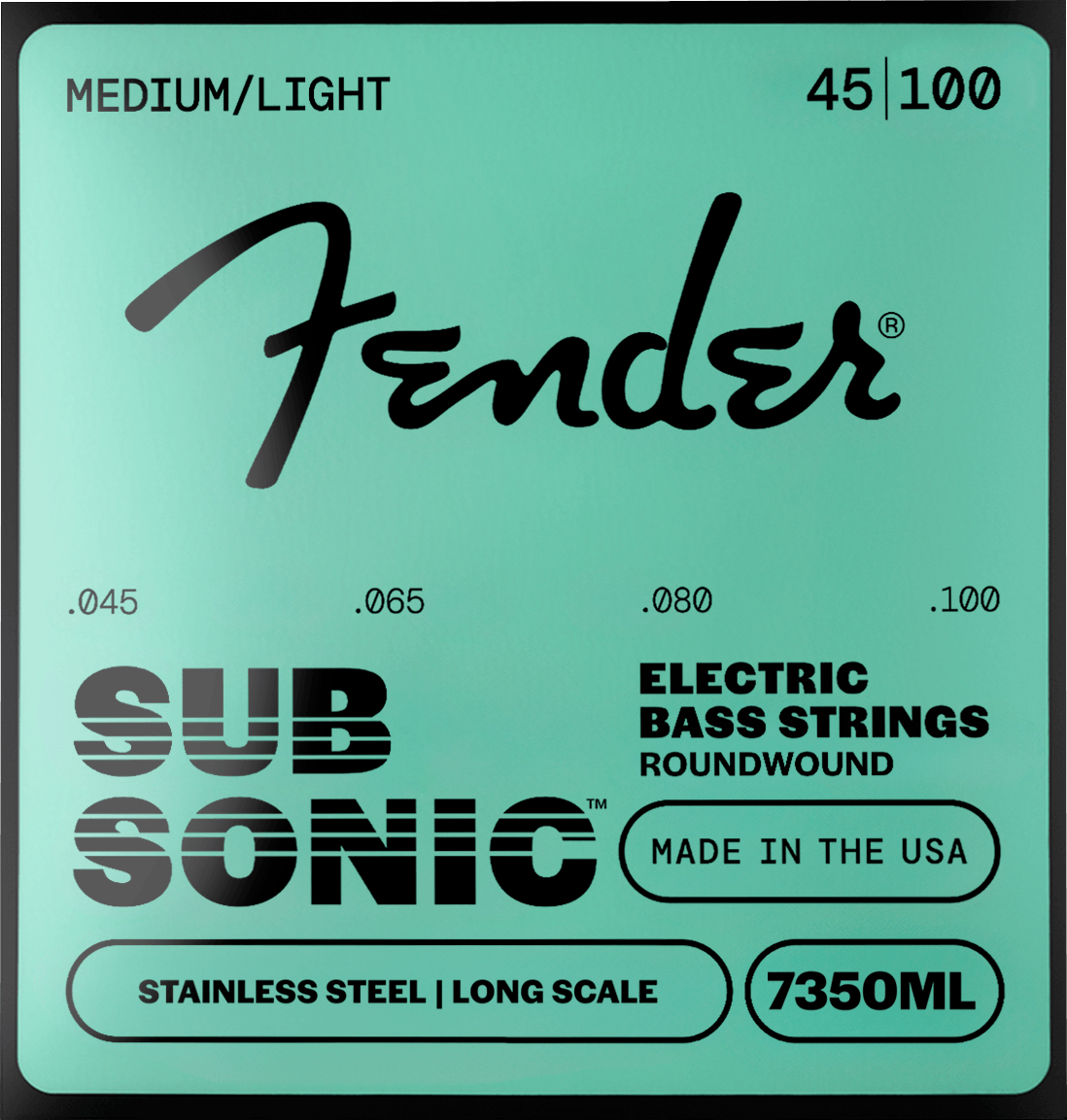 Fender F-7350ML SubSonic 7350 Stainless Steel basgitaarsnaren 45-100