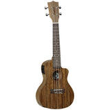Tanglewood - TWT12E - Model concert ukulele met cutaway, geheel in ovankol, incl. element met pre amp en stemapparaat, geleverd in luxe gevoerde draagtas.