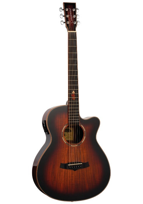 Tanglewood - TW4 CE KOA - Tanglewood KOA: Een Elegante Super Folk Cutaway Gitaar