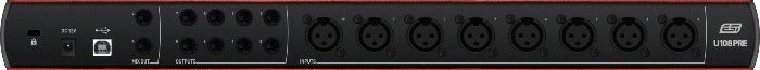 ESI Audio - ESIU108PRE - 10-in/8-out Usb-audio-interface Met Hoogwaardige Preamps.