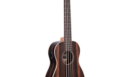 kala - Striped Ebony Fretted Acoustic-Electric U•BASS® w/ Round Wounds