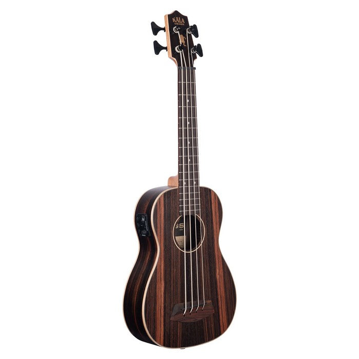 kala - Striped Ebony Fretted Acoustic-Electric U•BASS® w/ Round Wounds