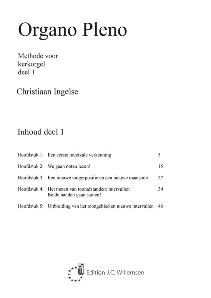 Ingelse: Organo Pleno (Methode Voor Kerkorgel 1)