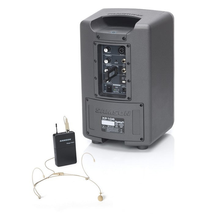 Samson - KRXP106WDE - 100 W Portable PA systeem met Bluetooth® en draadloze headset